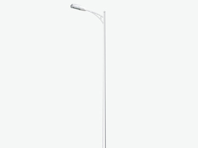 Sidewalk lamp pole